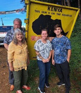 Mike, Pat and guests in Kenya