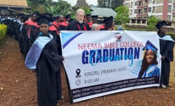 neema bible college graduation banner