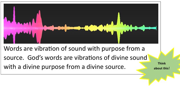 words are vibrations